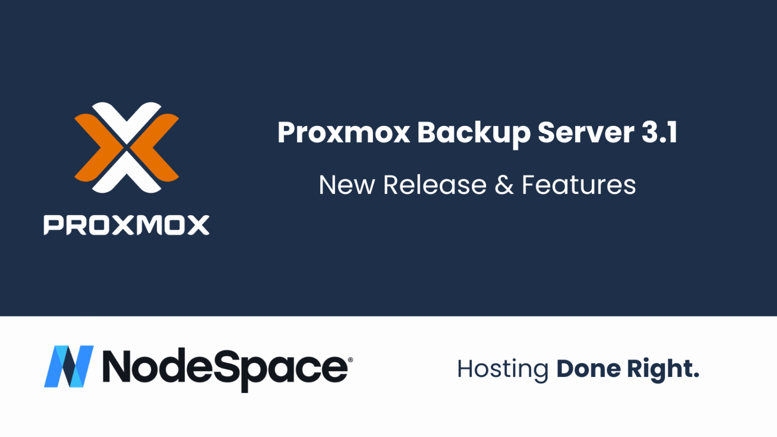 Proxmox Backup Server 3.1 Released – NodeSpace Blog
